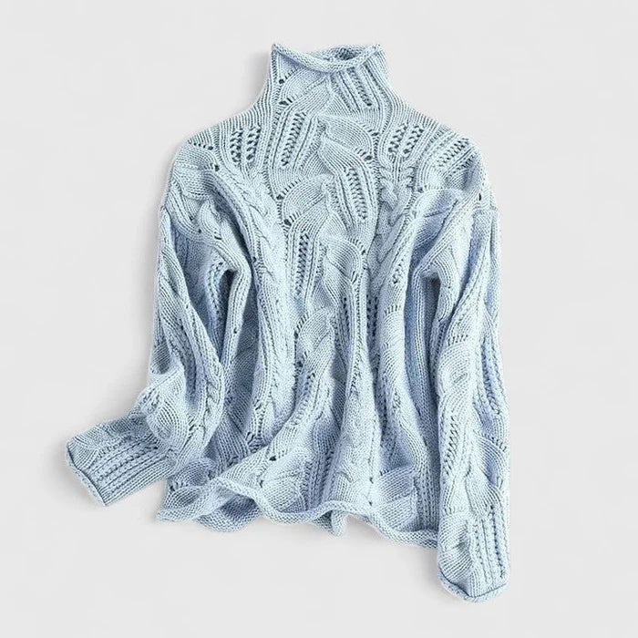 Strikket genser i ullblanding