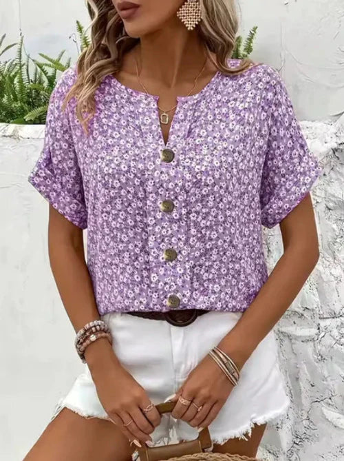 Lisa | Stilig sommertopp med knapper