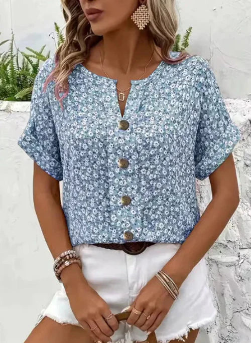 Lisa | Stilig sommertopp med knapper