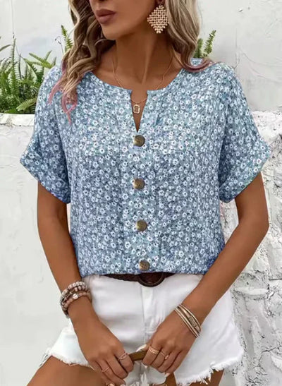 Lisa | Stilig sommertopp med knapper